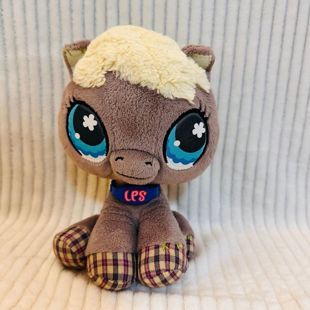 Littlest Pet Shop LPS VIP grey horse plush